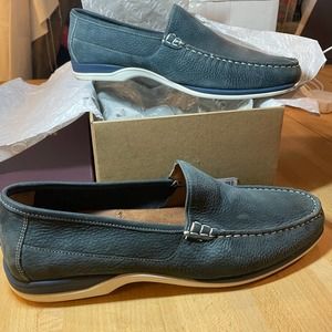 Johnston & Murphy "Lawton" Blue Suede Loafer